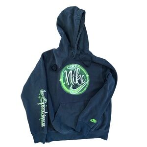 Y2K  Nike Graffitti logo Hoodie